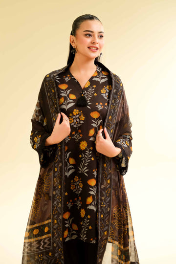 Nishat Linen 3 Piece - Printed Suit - 42501227 Online Shopping